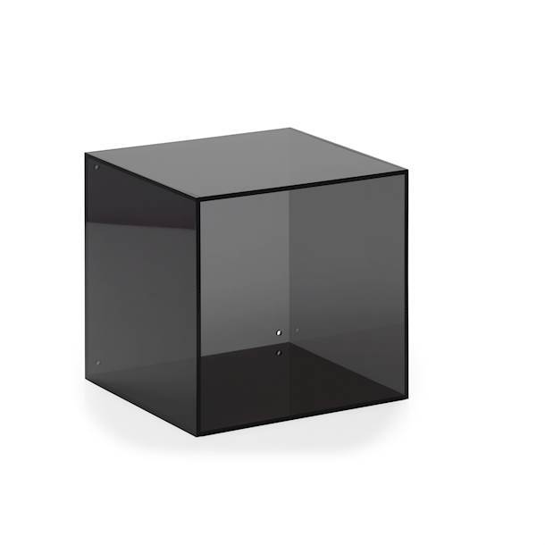 Smokey coloured acrylic square box