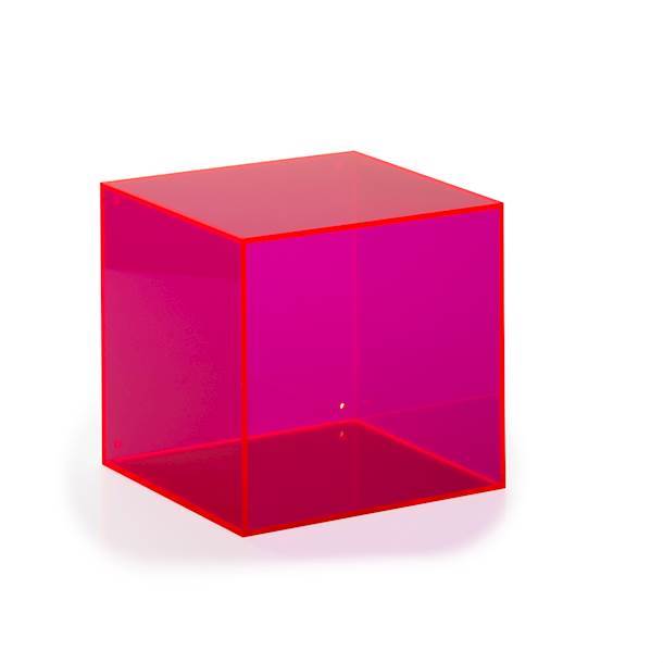 Pink acrylic square box