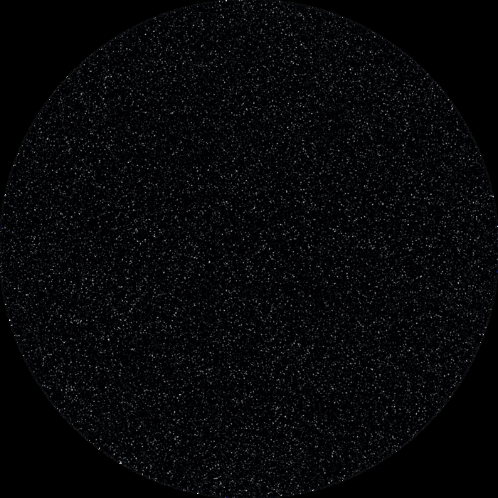 Deep Black Quartz Corian Round 12 mm