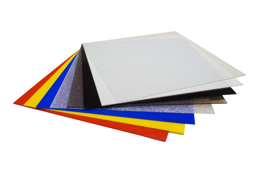 Plastic sheets in acrylic (Perspex), break-proof Polycarbonate