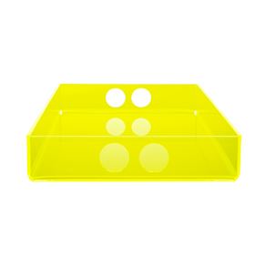 Small Serving Tray Yellow Acrylic