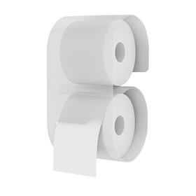 Toilet roll holder Clear Acrylic
