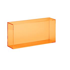 Orange acrylic oblong box
