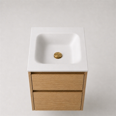 Corian bathroom surface 52 cm incl. Type 7 basin, Glacier White