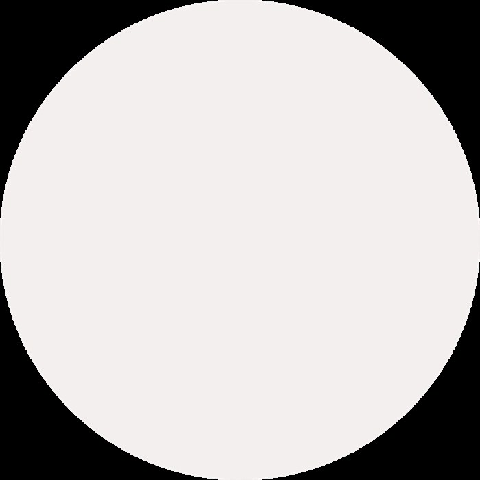 Glacier White Corian Round 6 mm