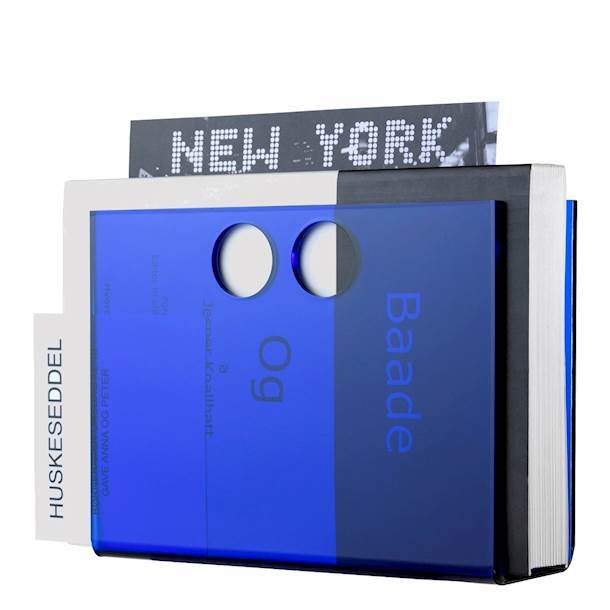 Magazine holder Blue Acrylic