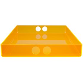 Small Serving Tray Orange Acrylic