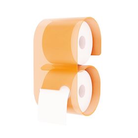 Toilet roll holder Orange Acrylic