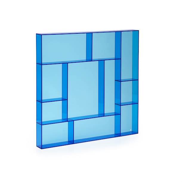 Blue acrylic square type case