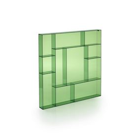 Green acrylic square type case
