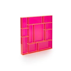 Pink acrylic square type case