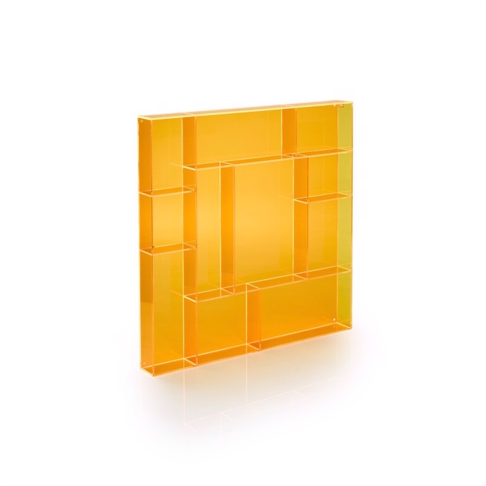 Orange acrylic square type case