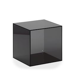 Smokey coloured acrylic square box