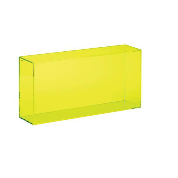 Yellow acrylic oblong box