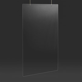 Screen for hanging Clear Plexiglas® 124 x 67 cm