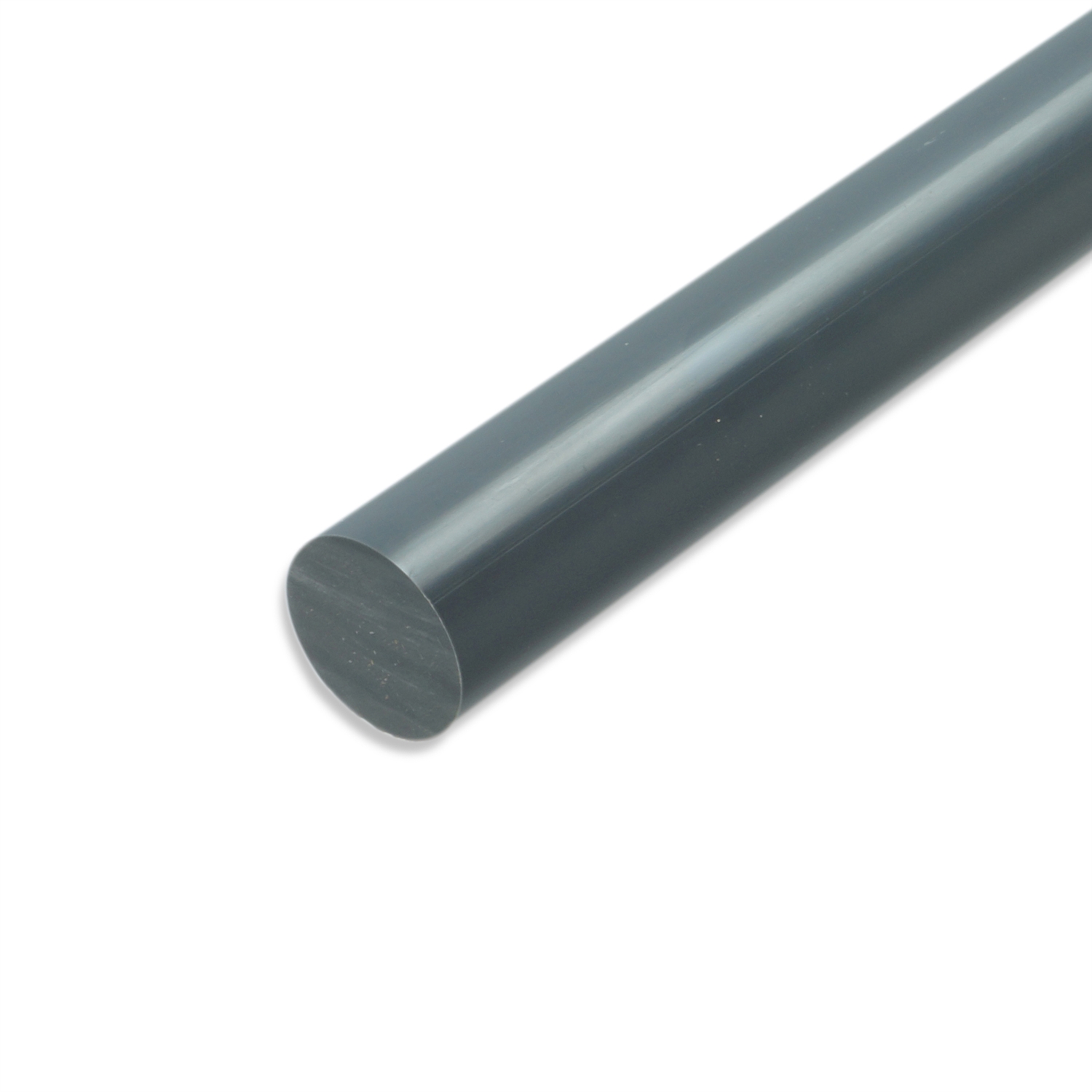 Grey Solid PVC Rods Cut to Size