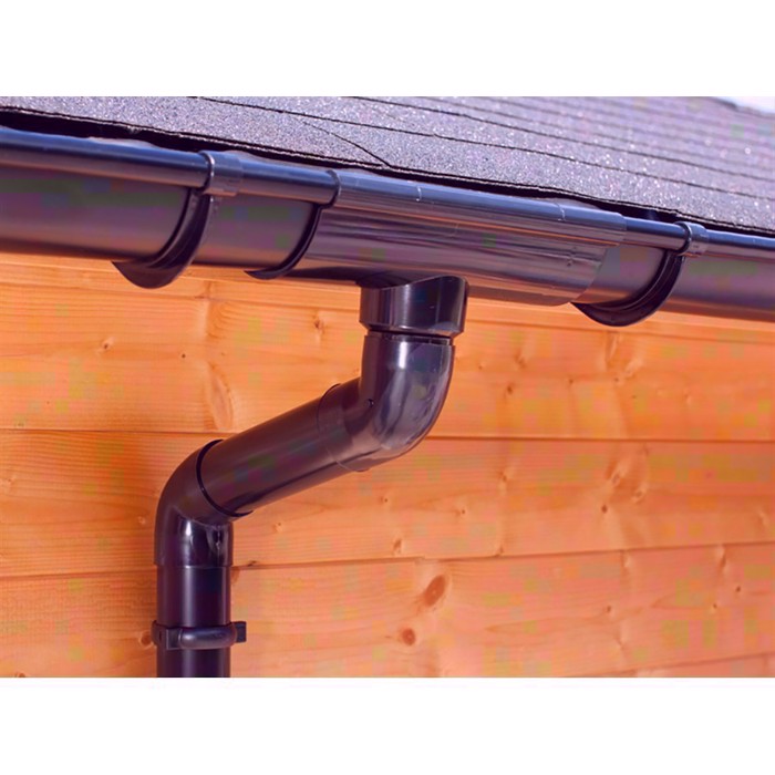 Black 2 m Plastic gutter size 100