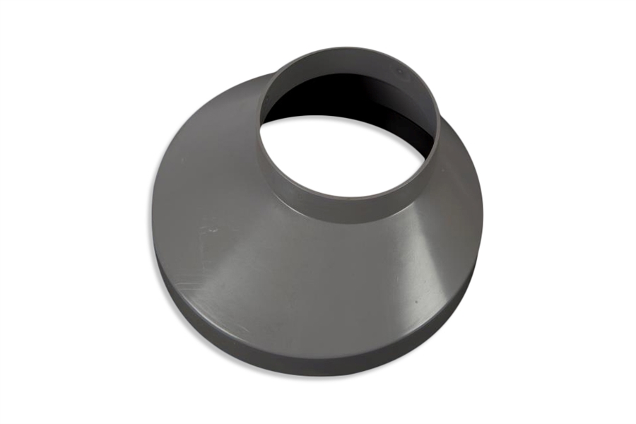 Plastic downpipe drain collar. Grey colour. 75 mm