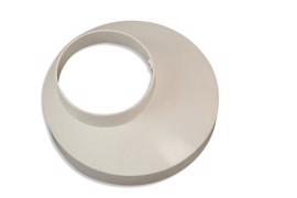 Downpipe drain collar 150 mm White 75 mm