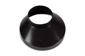 Downpipe drain collar 150 mm Black 75 mm