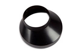 Downpipe drain collar 130 mm Black 75 mm